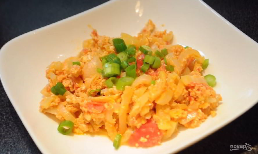 Рецепт яичницы шакшука