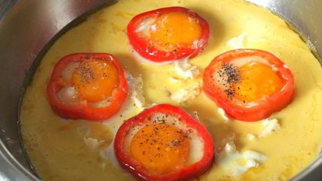 яичница в перце