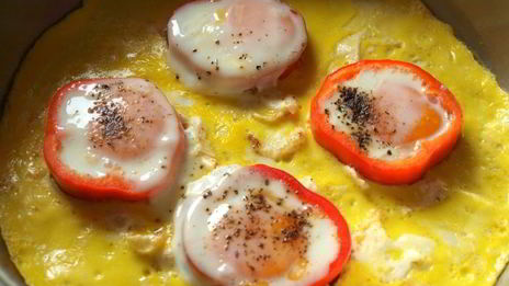 яичница в перце