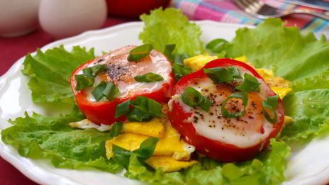 яичница в перце