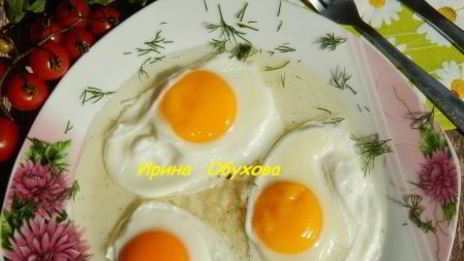 яичница в воде
