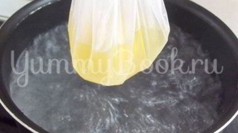 яичница, варенная в пакете