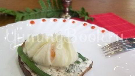 яичница, варенная в пакете