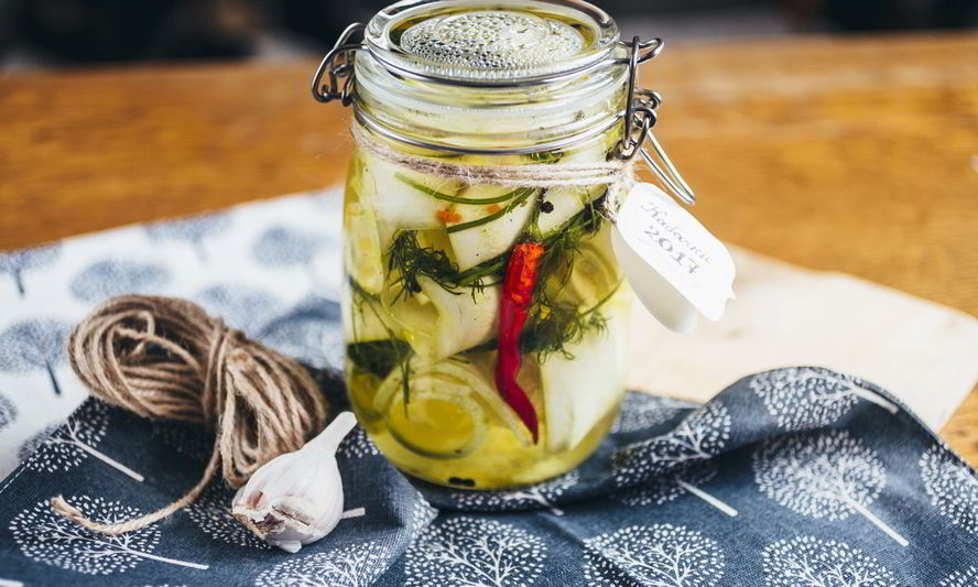 Рецепт закуски из маринованных кабачков