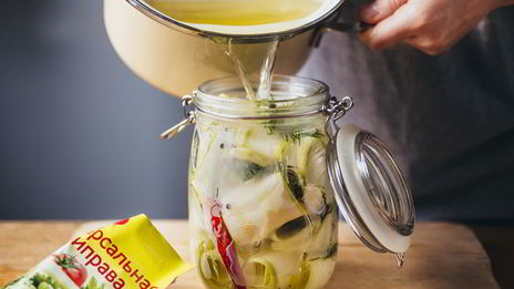 закуска из маринованных кабачков