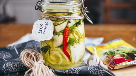 закуска из маринованных кабачков