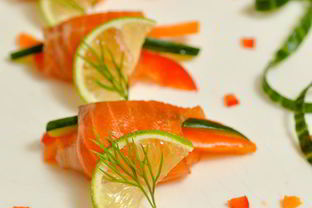 Закуска из семги Калейдоскоп