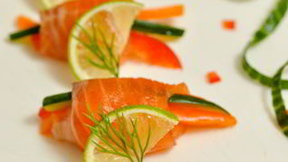 Закуска из семги Калейдоскоп