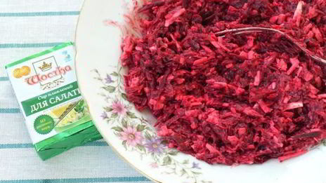 закуска из свеклы с плавленым сыром