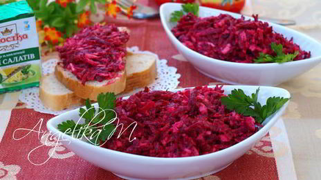 закуска из свеклы с плавленым сыром