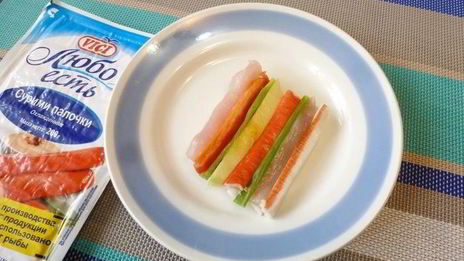 закуска полосатый коврик