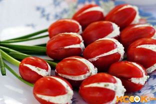 Закуска Тюльпаны из помидоров