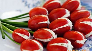 Закуска Тюльпаны из помидоров