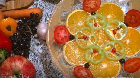 праздничное заливное из утки с брусникой утиная история