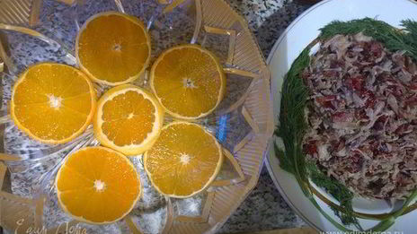 праздничное заливное из утки с брусникой утиная история