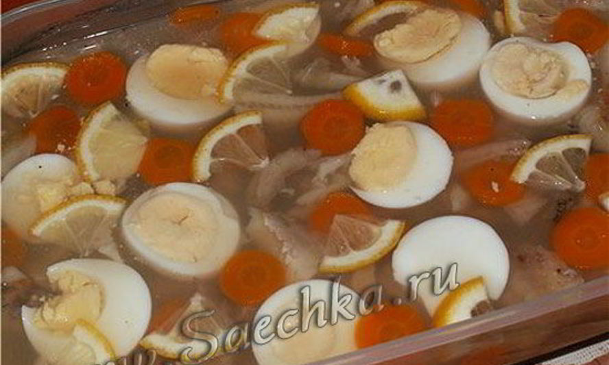 Рецепт рыбного заливного