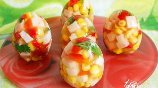 Яйца Фаберже — заливное в яичной скорлупе