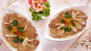 Заливное из говяжьего языка