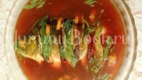 заливное из карпа с буряком