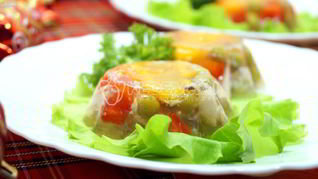 Заливное из курицы Праздничное