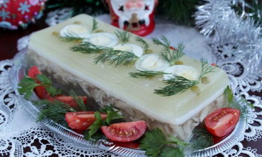 Рецепт заливного из курицы