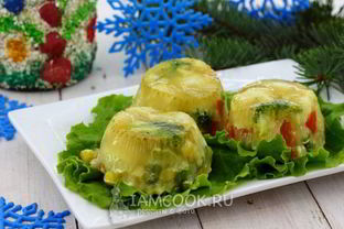 Заливное из овощей