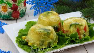 Заливное из овощей