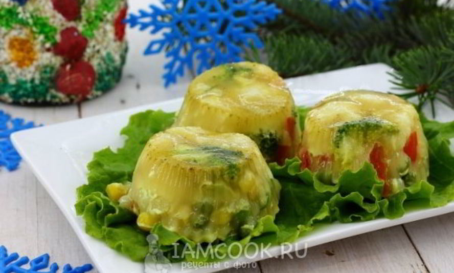 Рецепт заливного из овощей