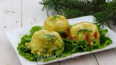 заливное из овощей