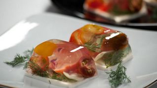 Заливное из помидоров