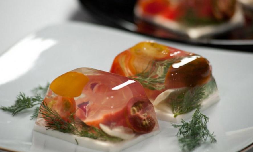 Рецепт заливного из помидоров