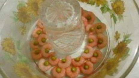 заливное из рыбы и креветок