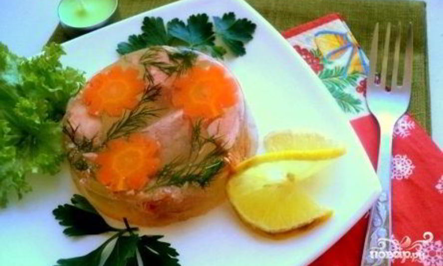 Рецепт заливного из семги