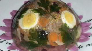 Заливное из языка говяжьего с желатином