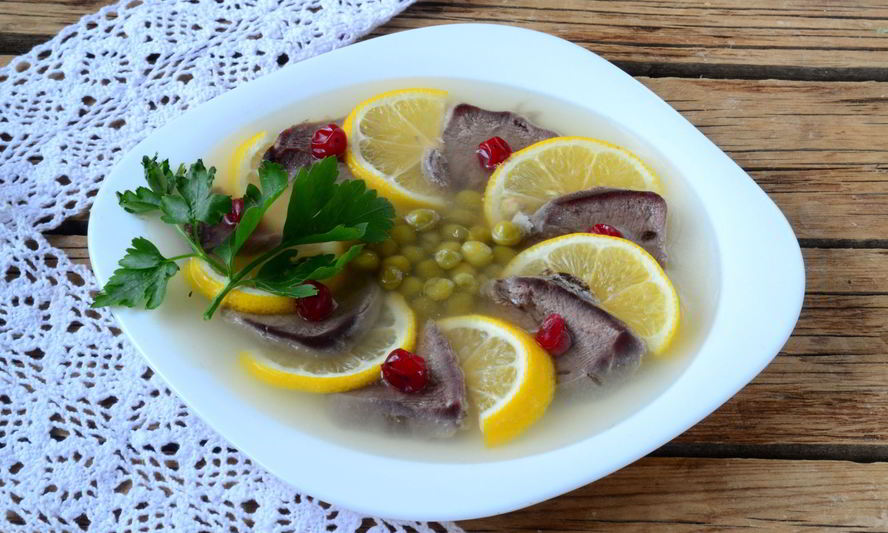 Рецепт заливного из языка