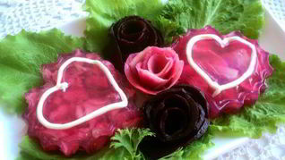 Заливное Сердечки