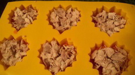 заливное сердечки