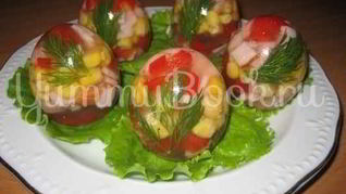 Заливное в яичной скорлупе