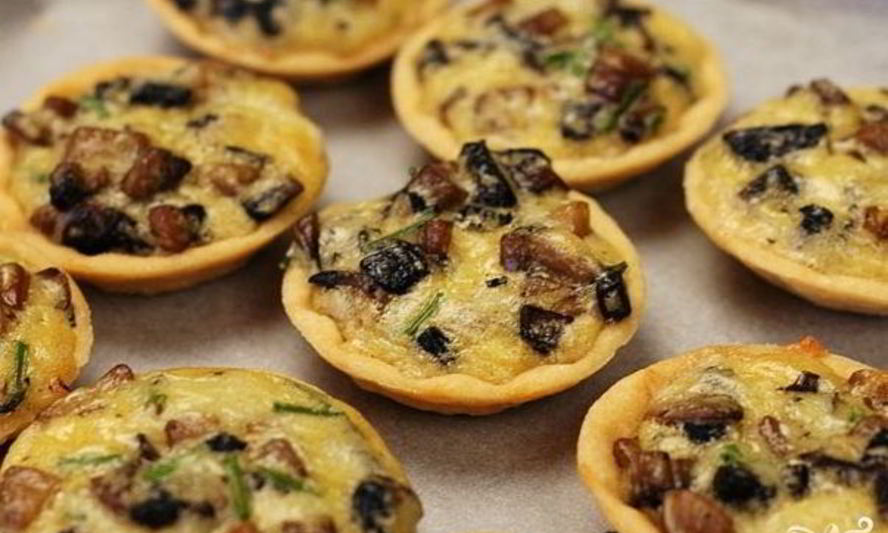 Рецепт грибного жульена в тарталетках