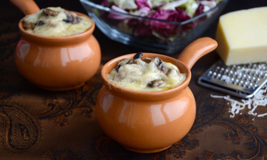 Рецепт классического жульена с курицей и грибами