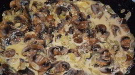 жульен грибной со сметаной