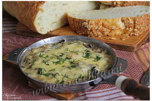 Жульен из баклажанов