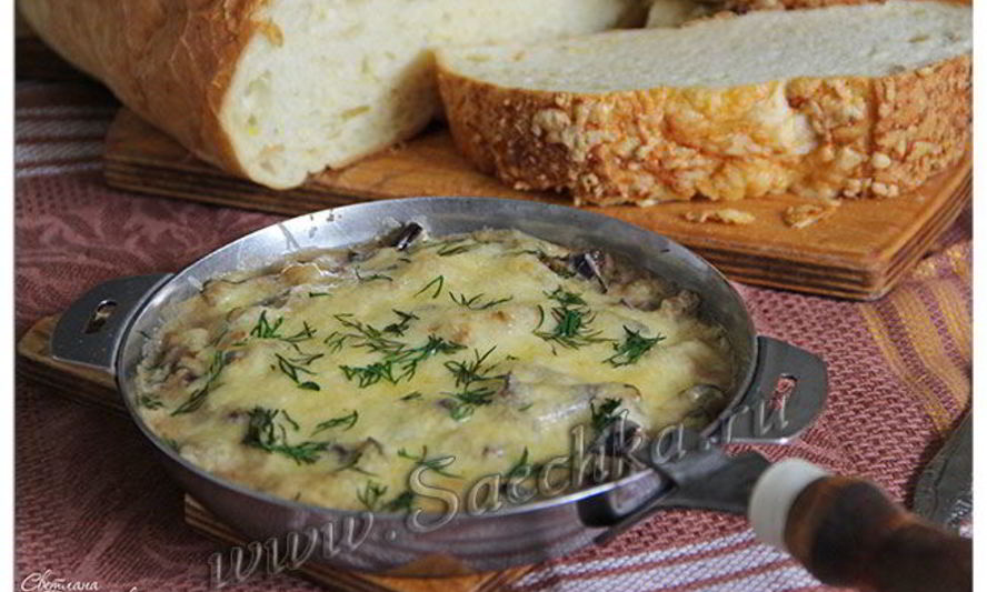 Рецепт жульена из баклажанов