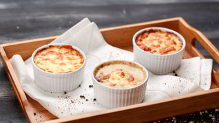 Жульен с баклажанами