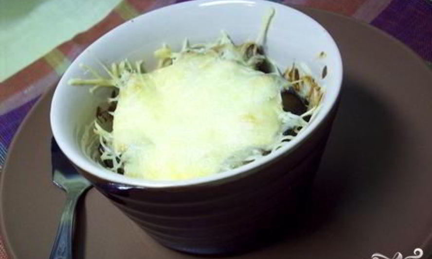 Рецепт жульена с грибами и баклажанами