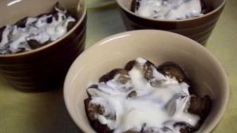 жульен с грибами и баклажанами