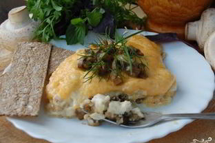 Жульен с грибами в мультиварке