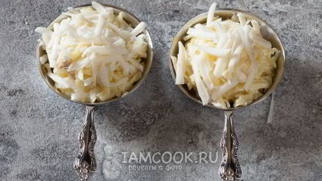 жульен с картошкой и грибами