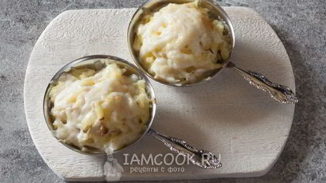 жульен с картошкой и грибами