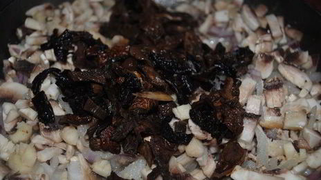 жульен с копченой индейкой